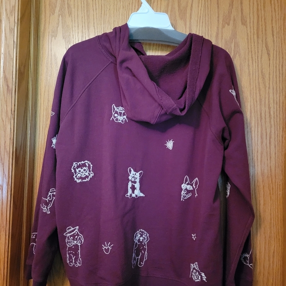 Johnny Was Tippi Embroidered Dog Hooded Sweatshirt XL - Picture 4 of 12